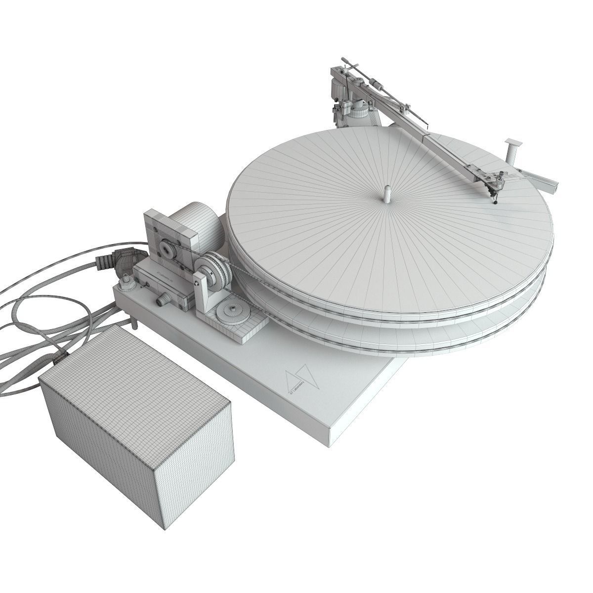 Vinyl player 47 Laboratory 4724 Koma 3D model_3