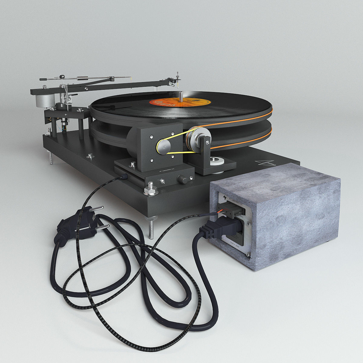 Vinyl player 47 Laboratory 4724 Koma 3D model_4