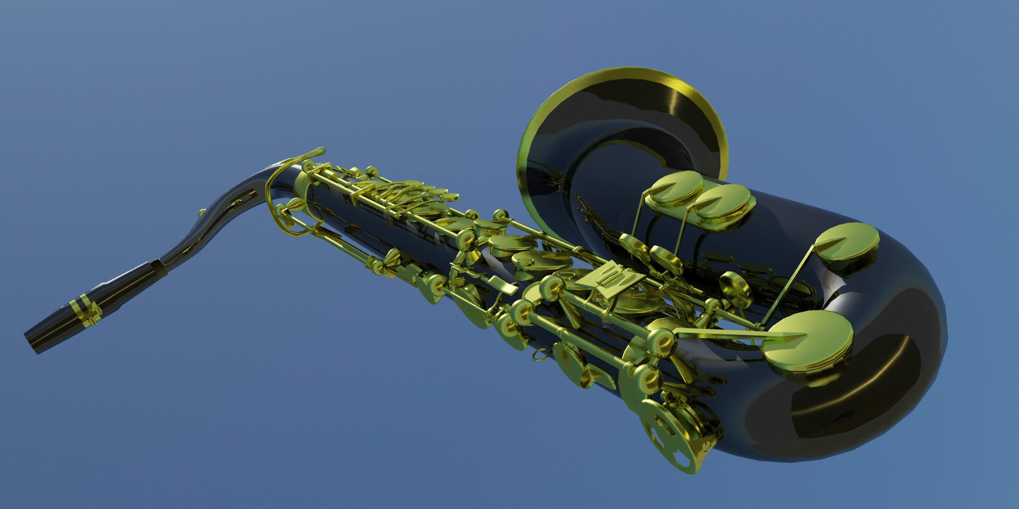 Saxophone model 3D model_5
