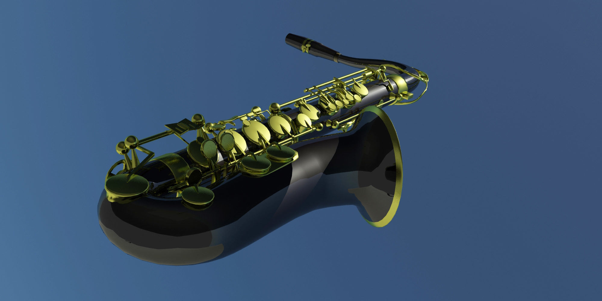 Saxophone model 3D model_6