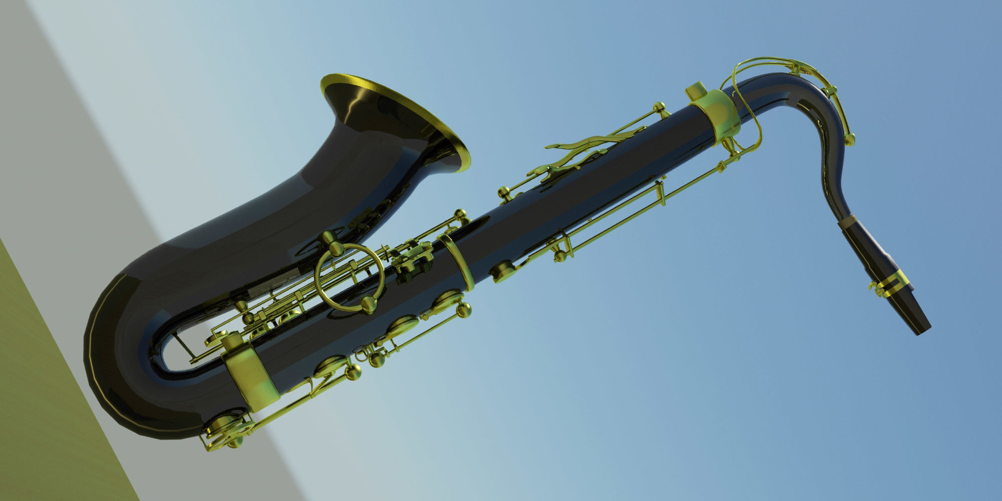 Saxophone model 3D model_1