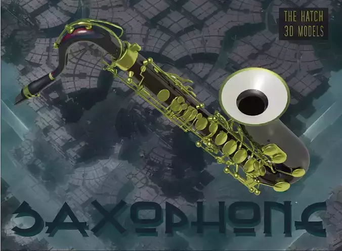 Saxophone model 3D model
