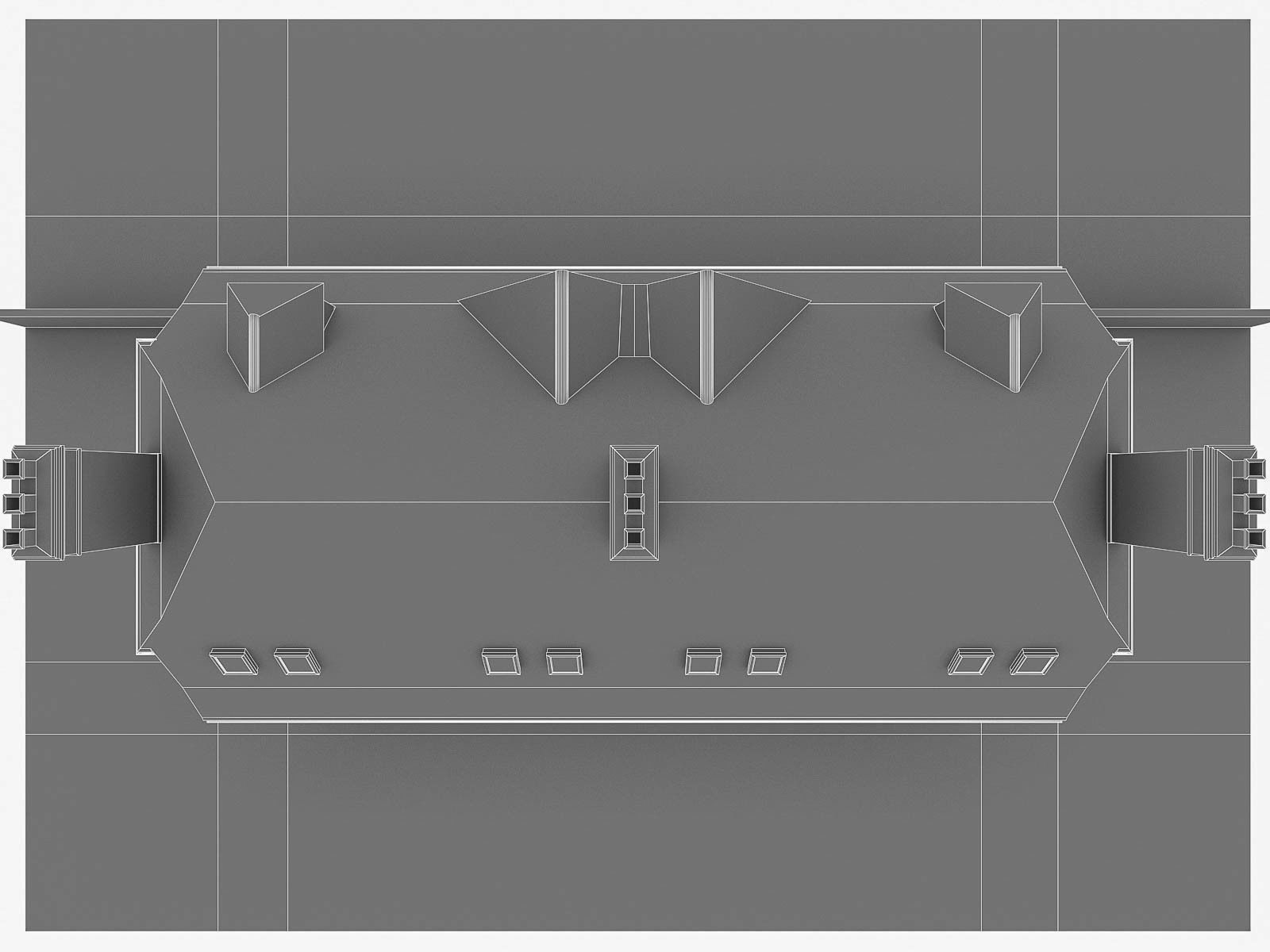 English Brick Houses Collection - 26 Pack Low-poly 3D model_74