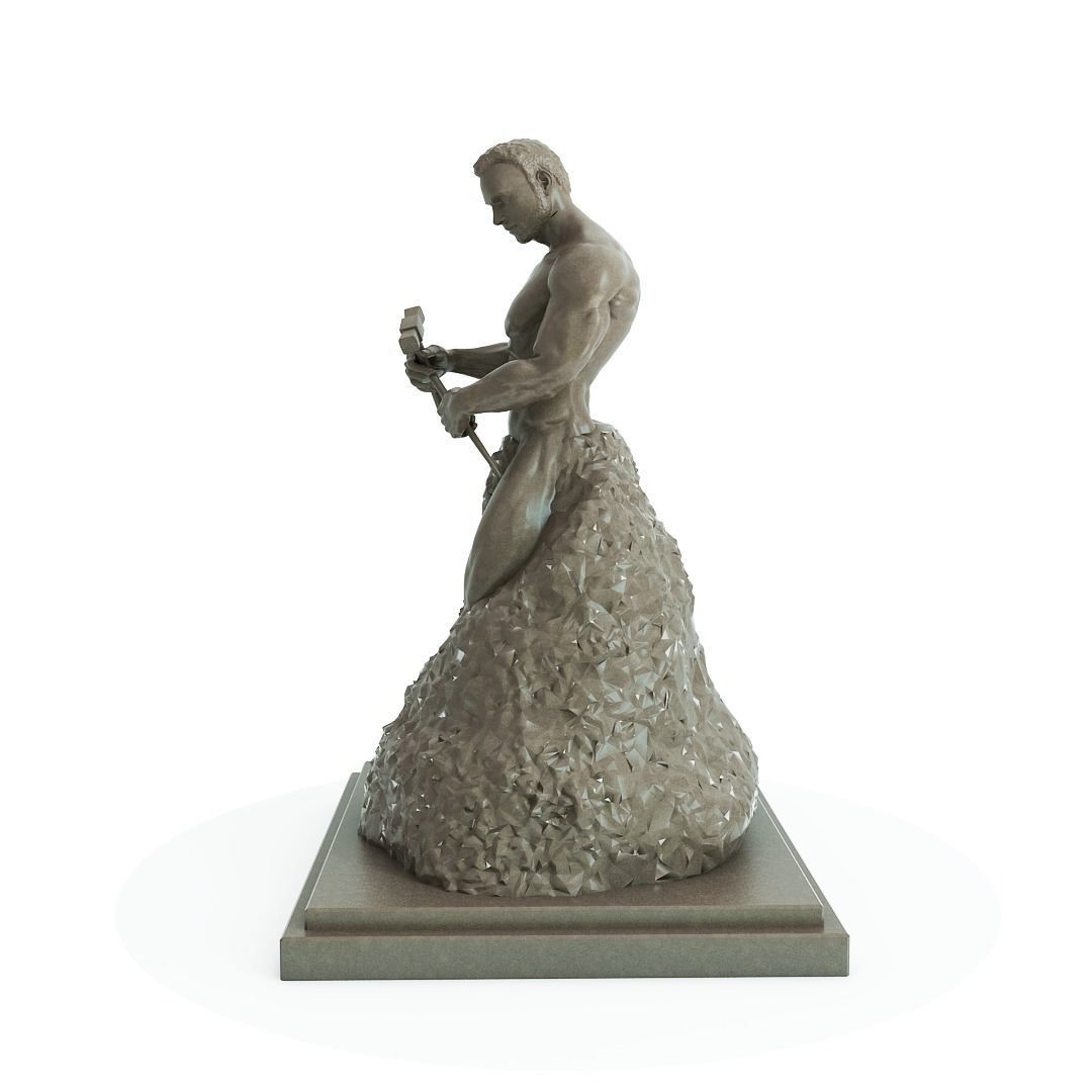 Bodybuilder Statue - Motivation - Gym - Fitness 3D print model_1