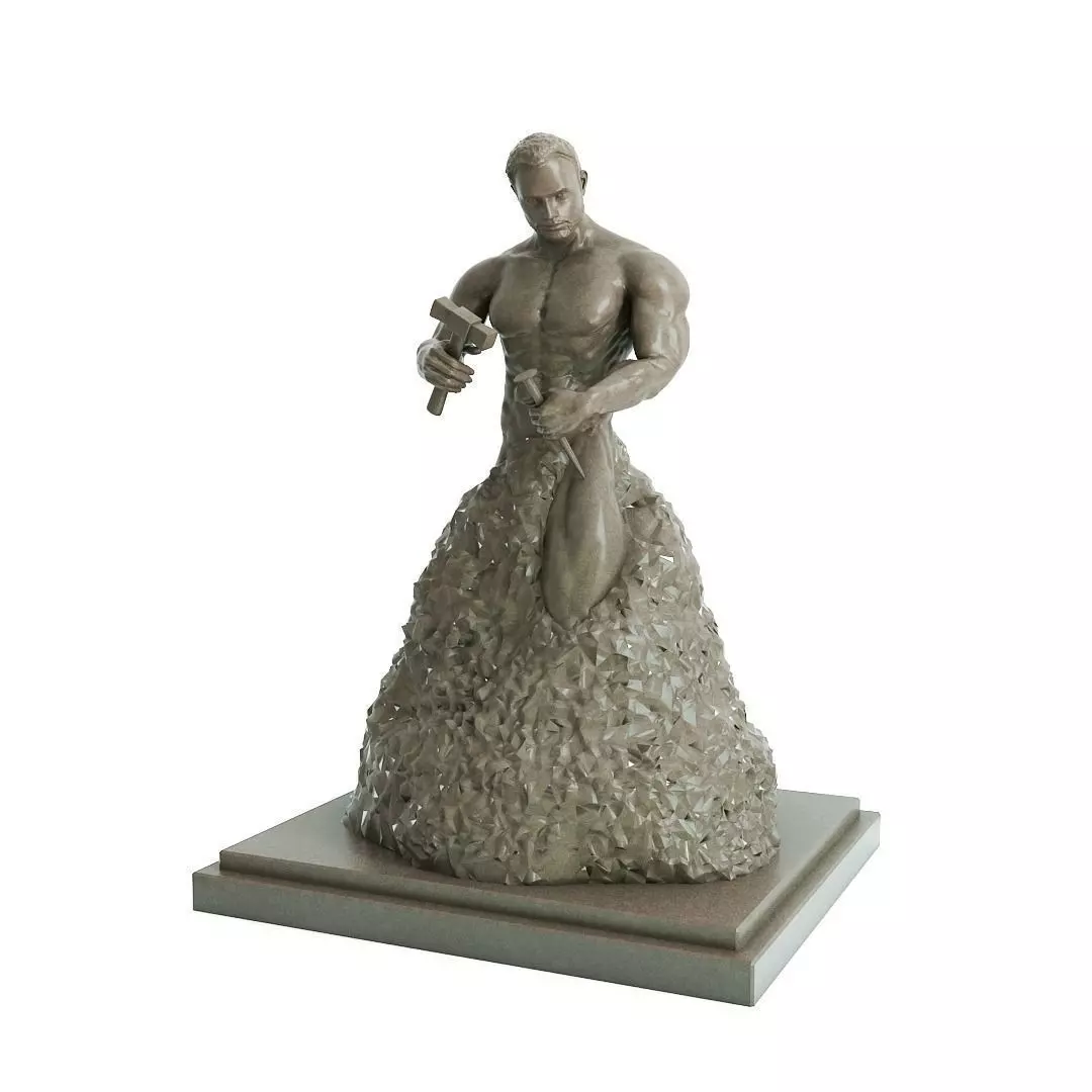 Bodybuilder Statue - Motivation - Gym - Fitness 3D print model_0