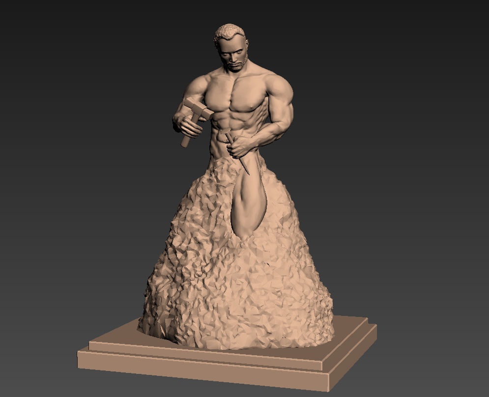 Bodybuilder Statue - Motivation - Gym - Fitness 3D print model_7