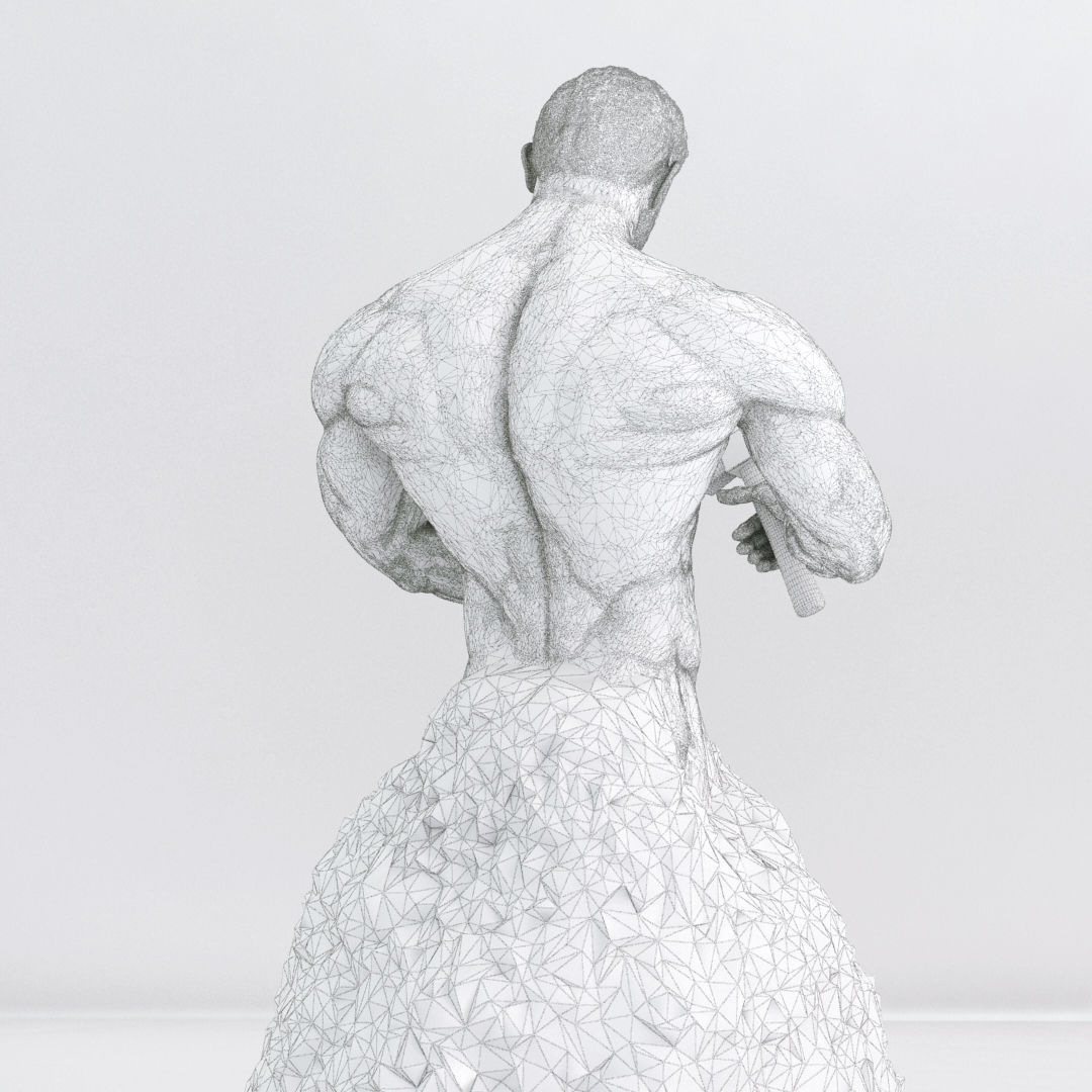 Bodybuilder Statue - Motivation - Gym - Fitness 3D print model_6