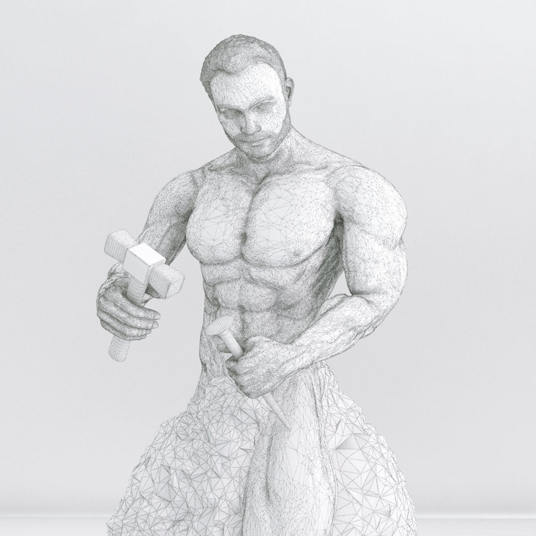 Bodybuilder Statue - Motivation - Gym - Fitness 3D print model_5