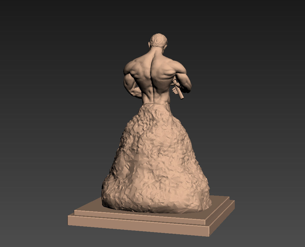 Bodybuilder Statue - Motivation - Gym - Fitness 3D print model_8