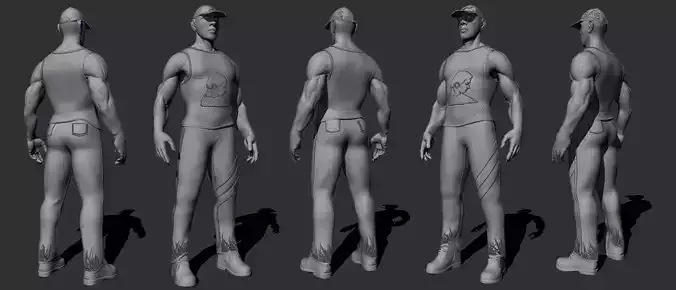 Game Character 3D model