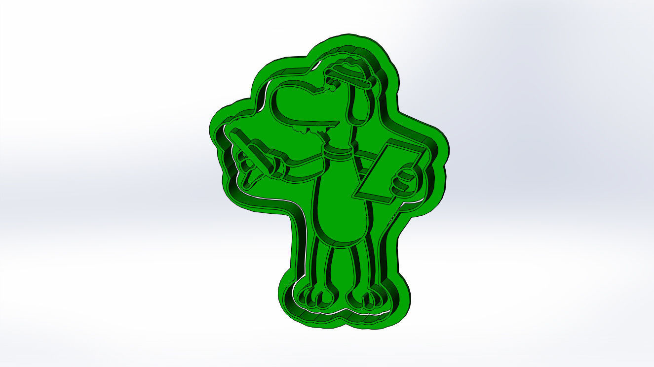 Shaun the sheep 3d print cookie cutters models 3D print model_5