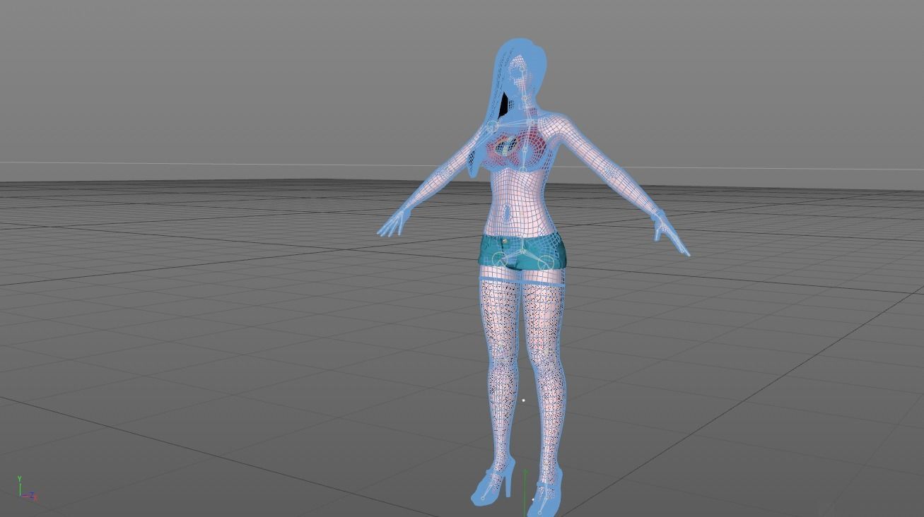 Violetta Parr - The Incredibles Low-poly 3D model_16