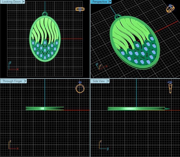 Pendant T01035 3D print model_2