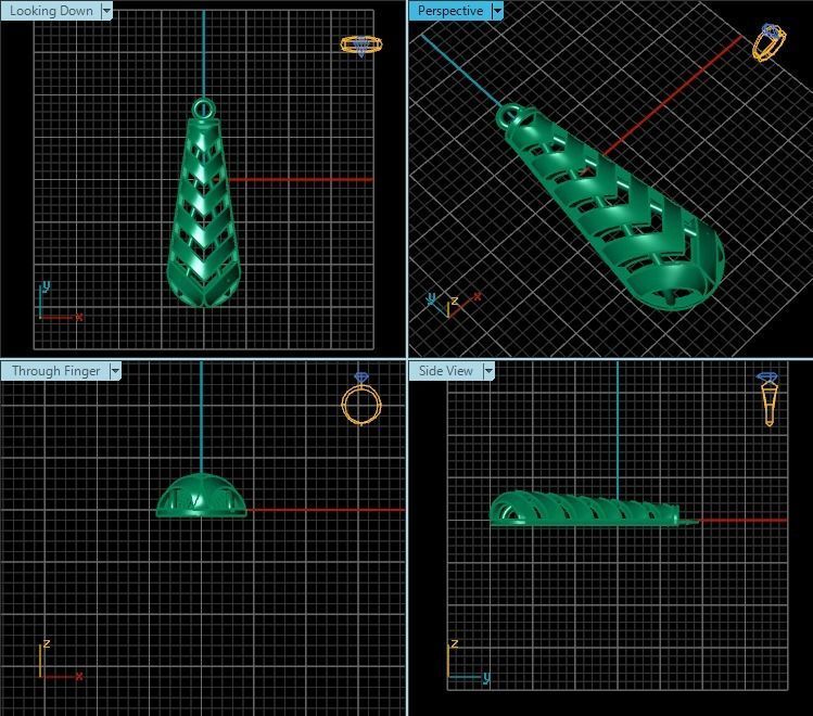 Pendant T01037 3D print model_2