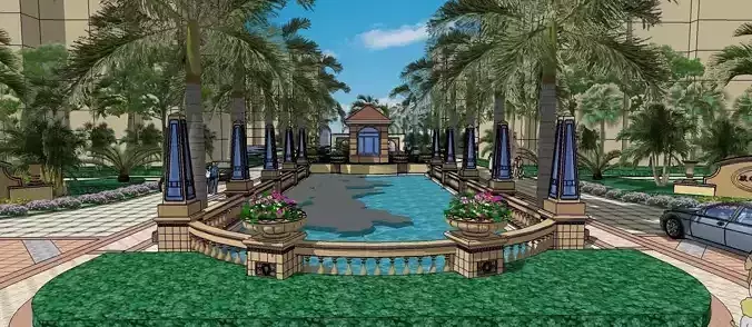 landscape for buildings 