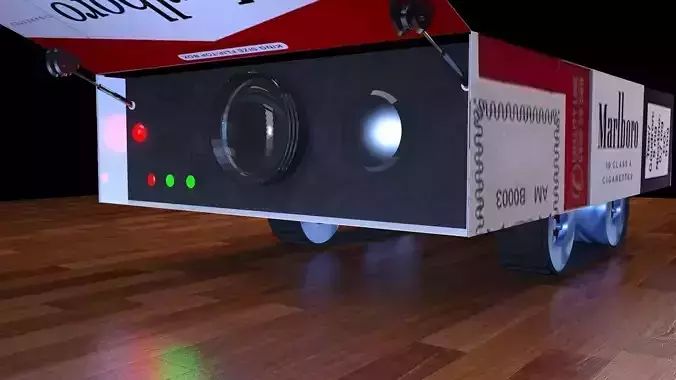 spy robot 5 Low-poly 3D model