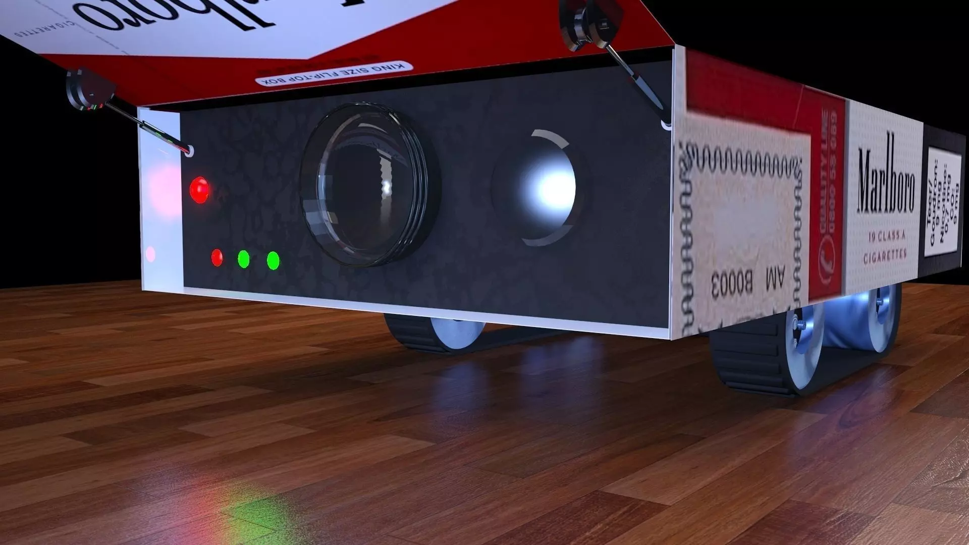 spy robot 5 Low-poly 3D model_0