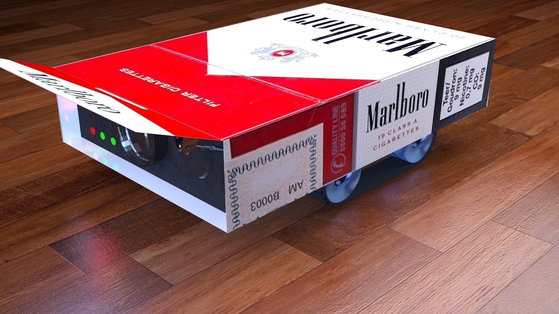 spy robot 5 Low-poly 3D model_1