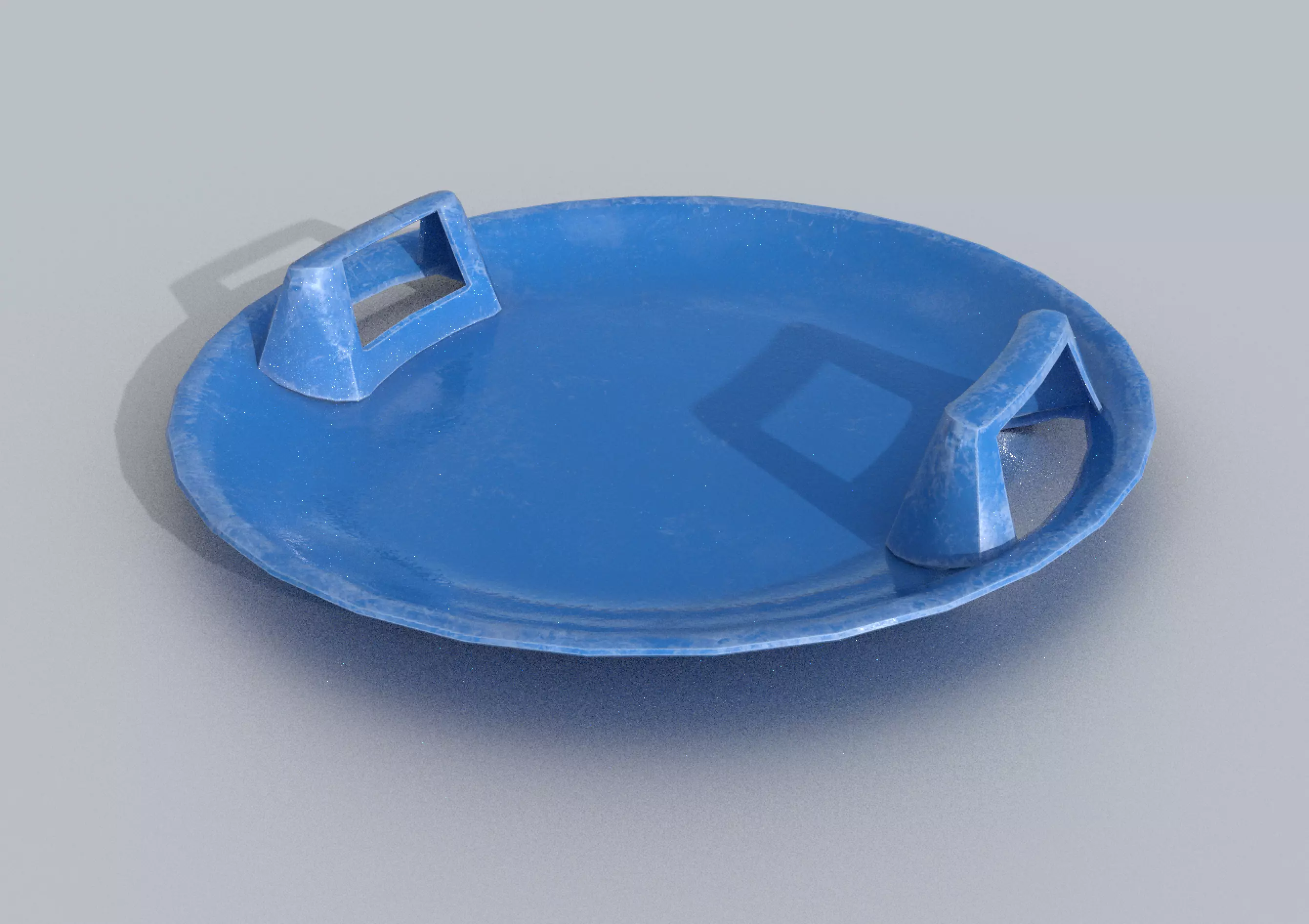 Game Ready Glider Winter Toy Blue Low - High Poly Low-poly 3D model_0