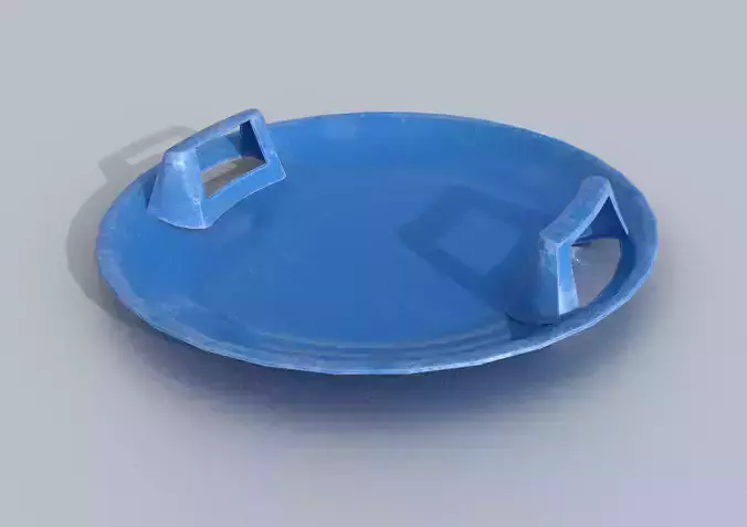 Game Ready Glider Winter Toy Blue Low - High Poly Low-poly 3D model