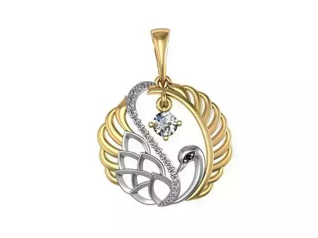 Pendant Swan 3D print model
