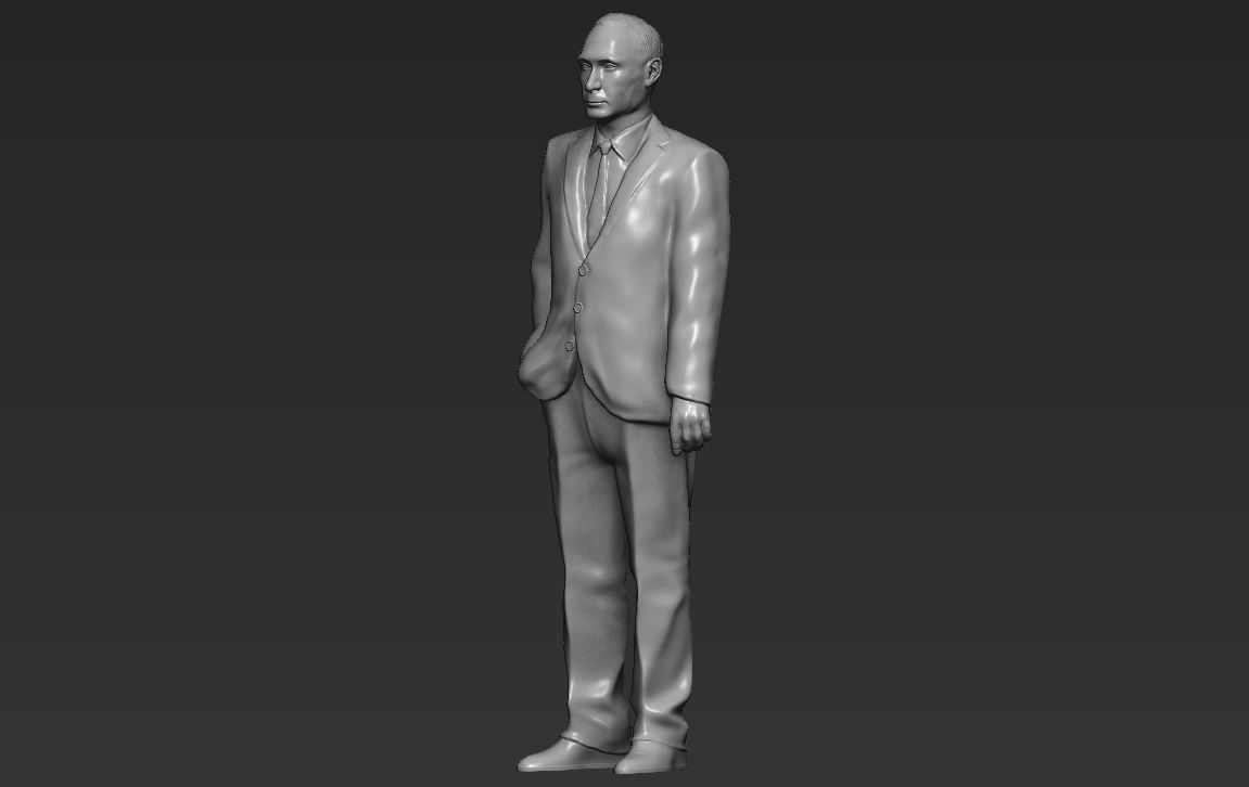 Vladimir Putin 3D printing ready stl obj formats 3D print model_5