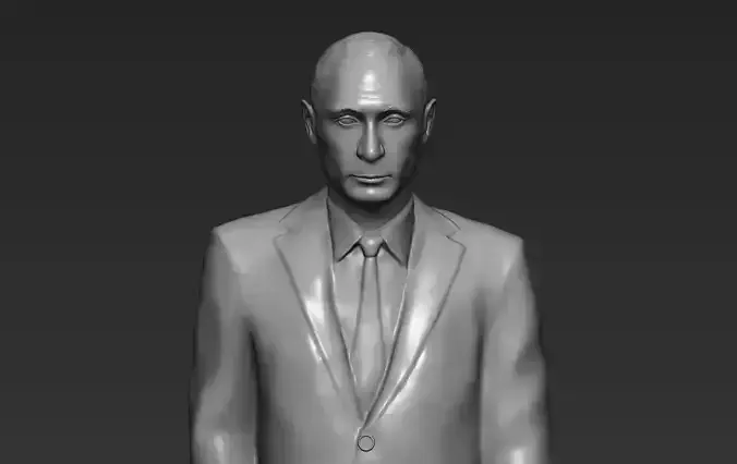 Vladimir Putin 3D printing ready stl obj formats 3D print model