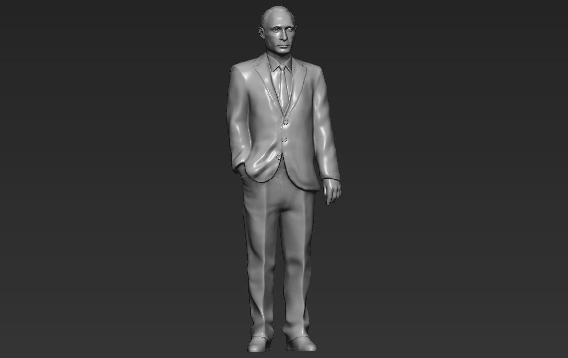 Vladimir Putin 3D printing ready stl obj formats 3D print model_12