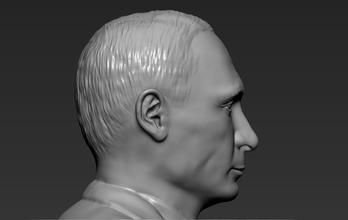 Vladimir Putin 3D printing ready stl obj formats 3D print model_18