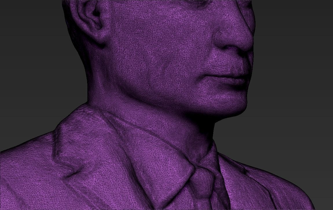 Vladimir Putin 3D printing ready stl obj formats 3D print model_30