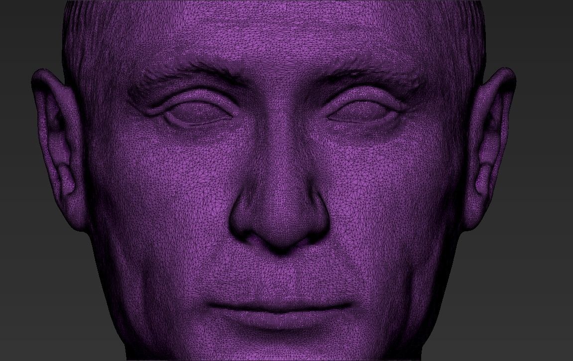 Vladimir Putin 3D printing ready stl obj formats 3D print model_29