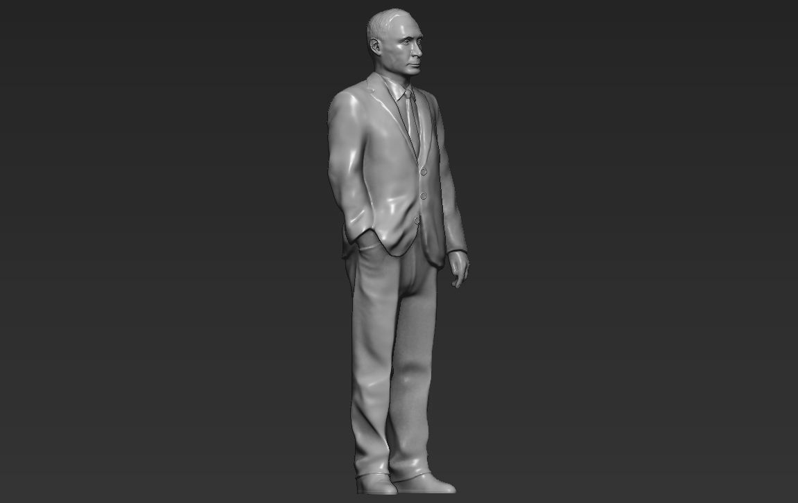 Vladimir Putin 3D printing ready stl obj formats 3D print model_13
