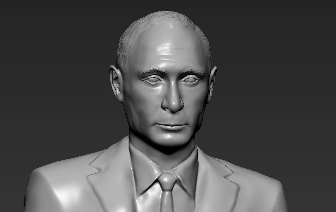 Vladimir Putin 3D printing ready stl obj formats 3D print model_17