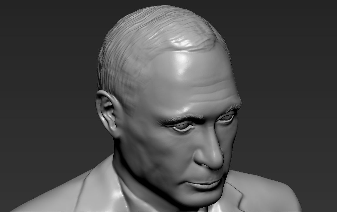 Vladimir Putin 3D printing ready stl obj formats 3D print model_25
