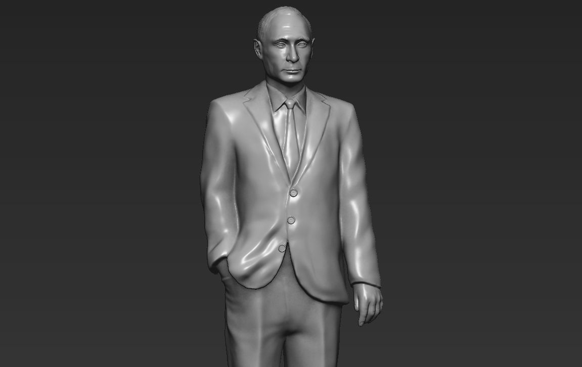 Vladimir Putin 3D printing ready stl obj formats 3D print model_14