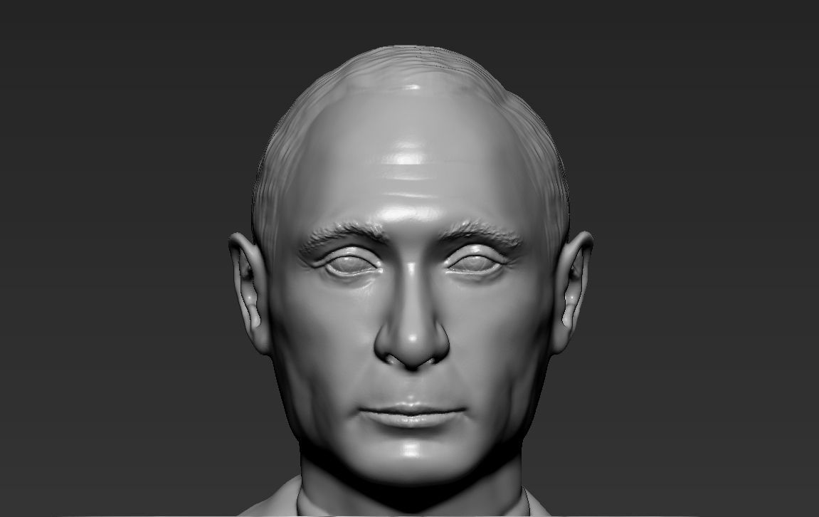 Vladimir Putin 3D printing ready stl obj formats 3D print model_19