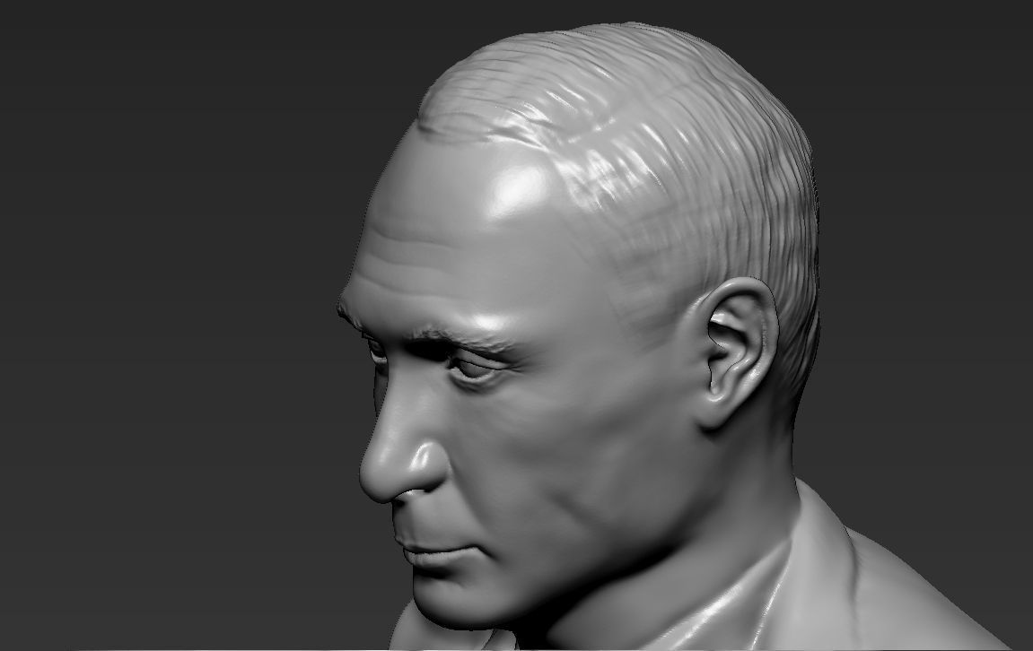 Vladimir Putin 3D printing ready stl obj formats 3D print model_22