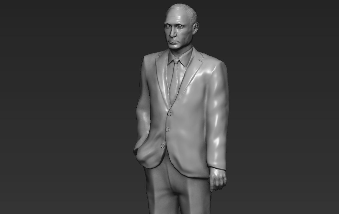 Vladimir Putin 3D printing ready stl obj formats 3D print model_15