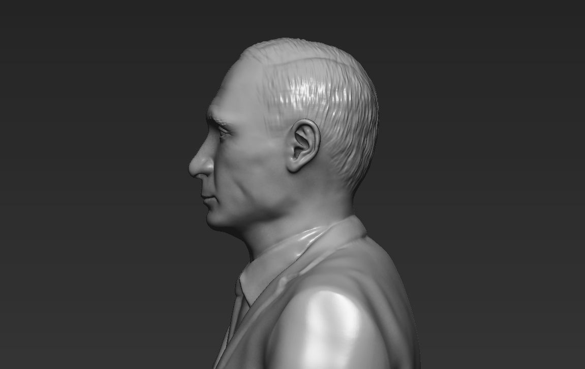 Vladimir Putin 3D printing ready stl obj formats 3D print model_8