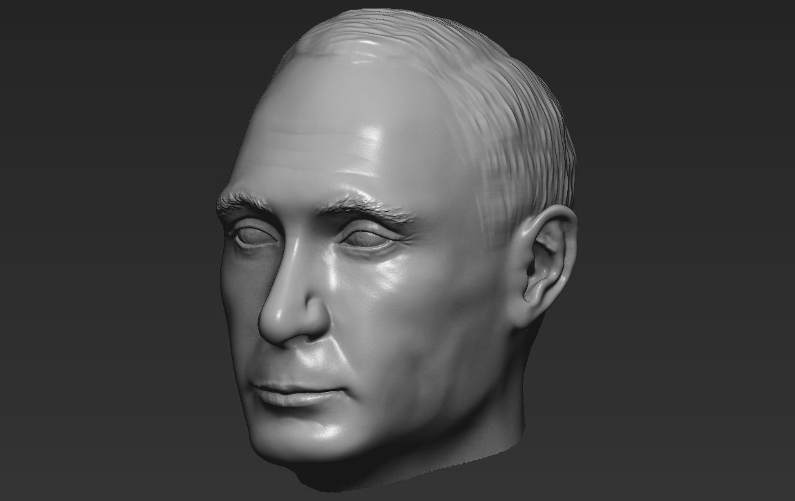 Vladimir Putin standard version only mesh 3D model_7