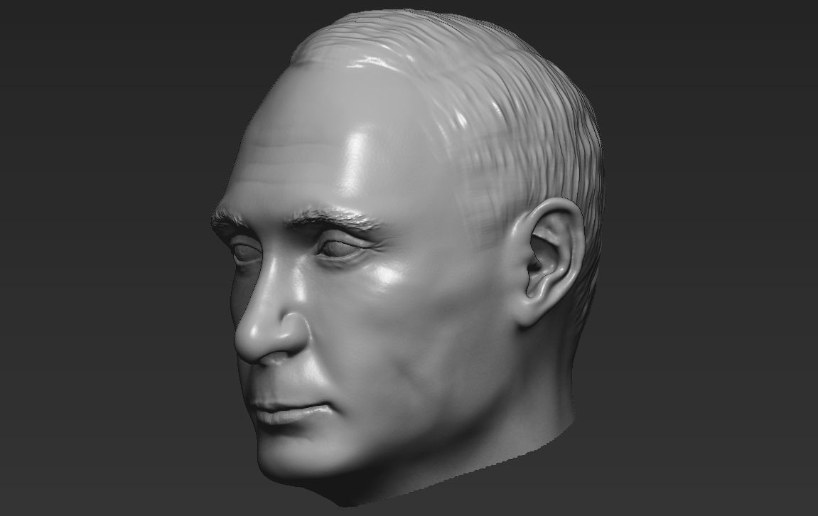 Vladimir Putin standard version only mesh 3D model_2
