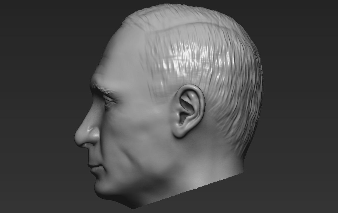 Vladimir Putin standard version only mesh 3D model_3
