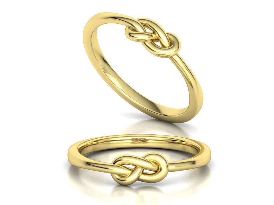 The Knot ring 3dmodel 3D print model_3