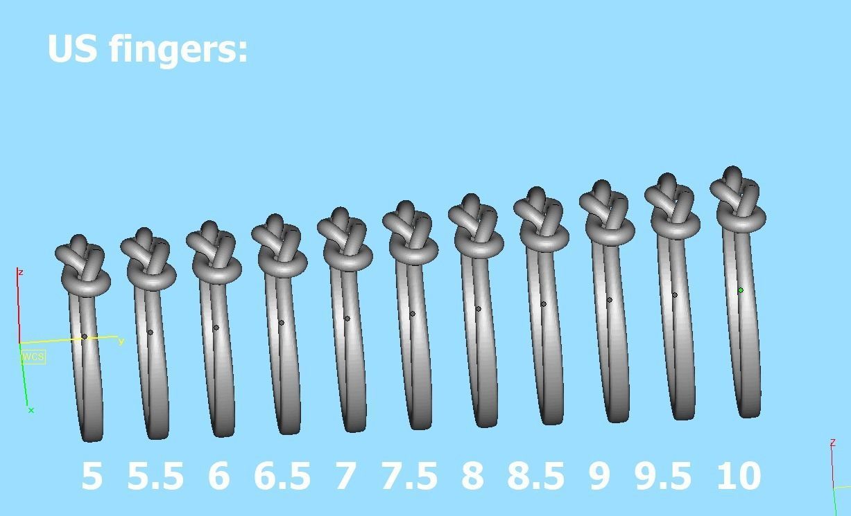 The Knot ring 3dmodel 3D print model_12