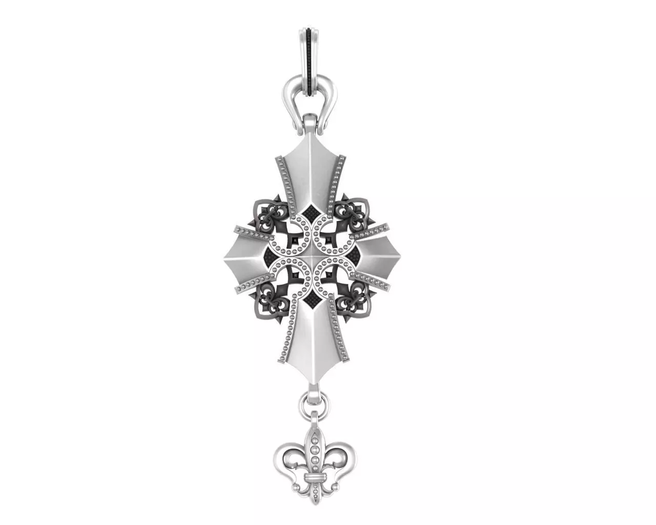 Pendant cross Empire 3D print model_0