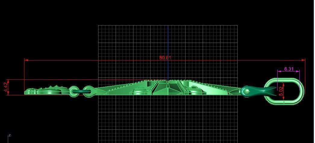 Pendant cross Empire 3D print model_4