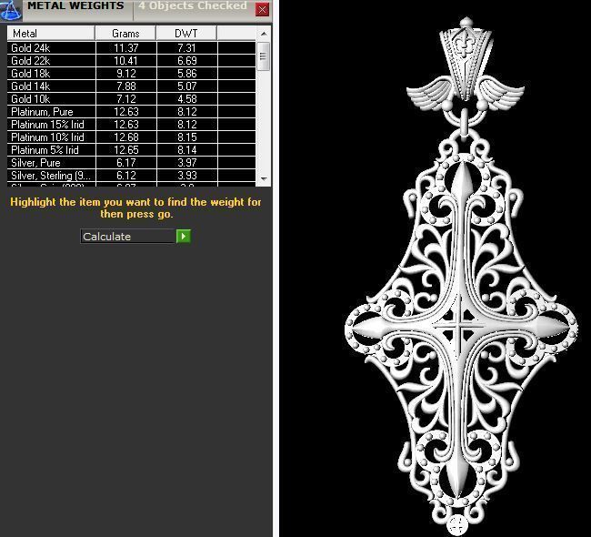 Pendant with pattern 3D print model_1