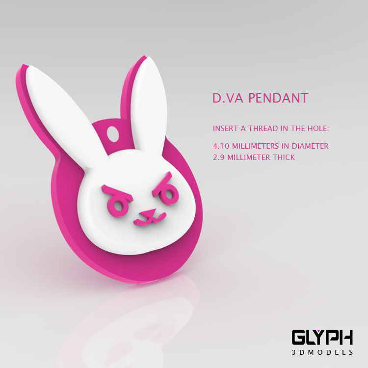 Dva Overwatch gadgets 3D print model_3