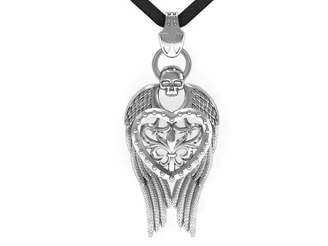 Pendant with skull