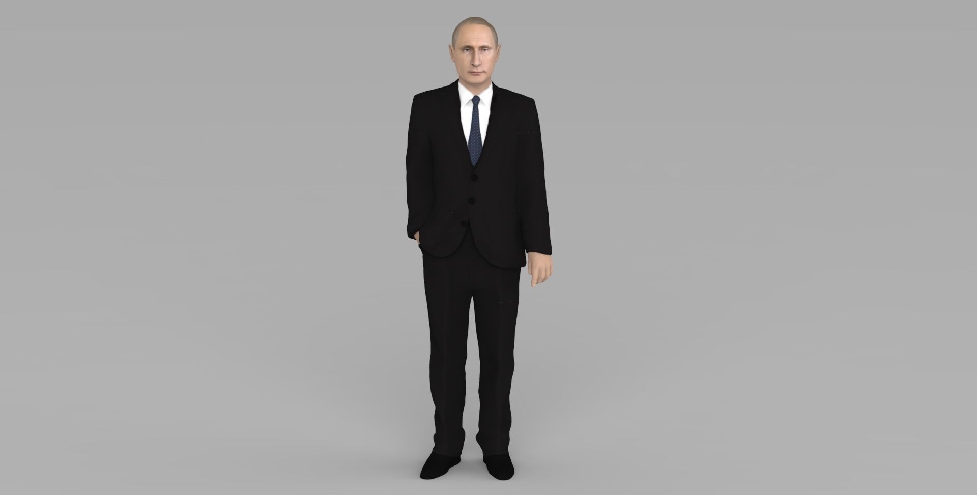 Vladimir Putin ready for full color 3D printing 3D print model_4